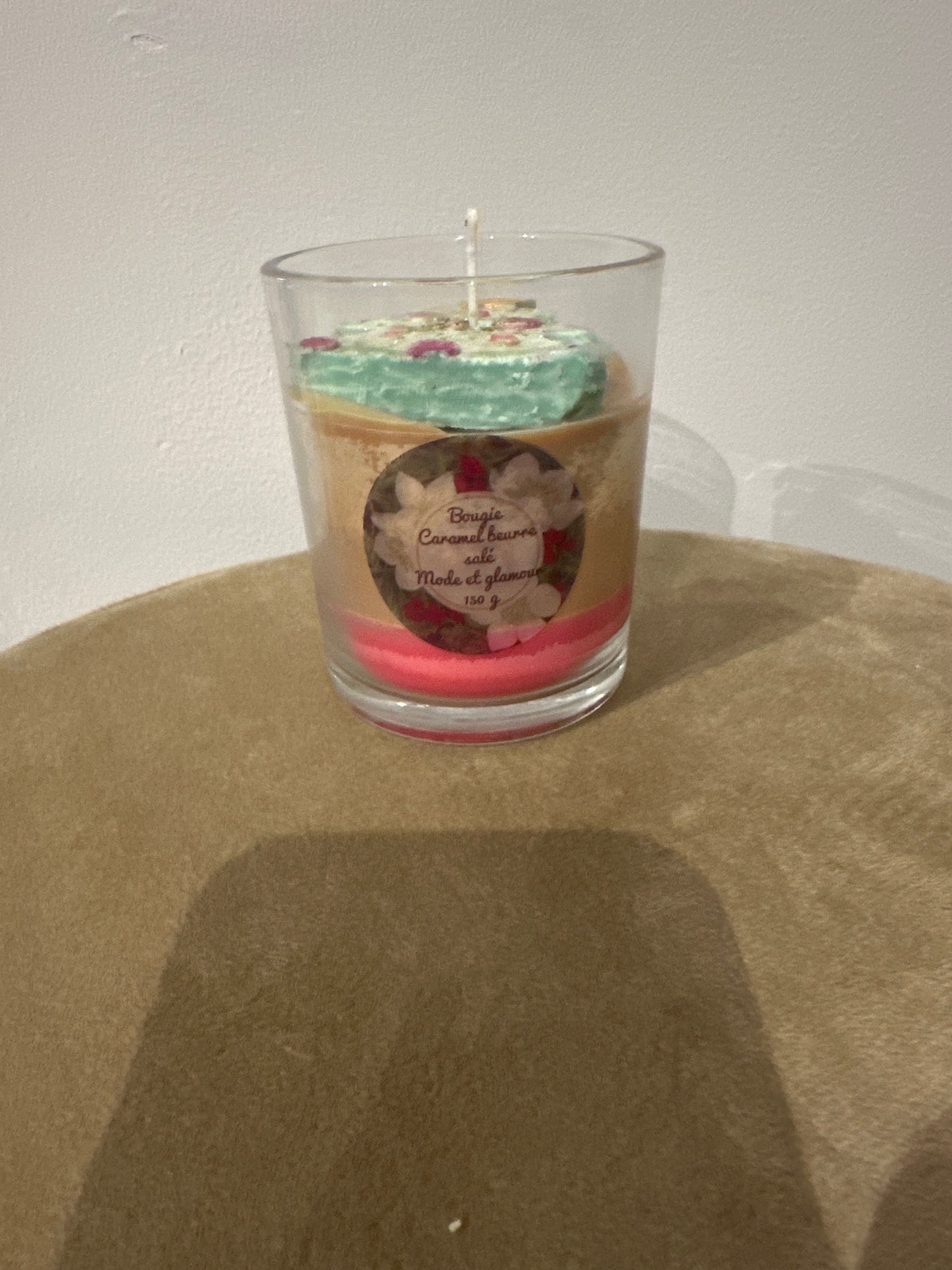 Bougie sapin de Noël odeur caramel beurre salé