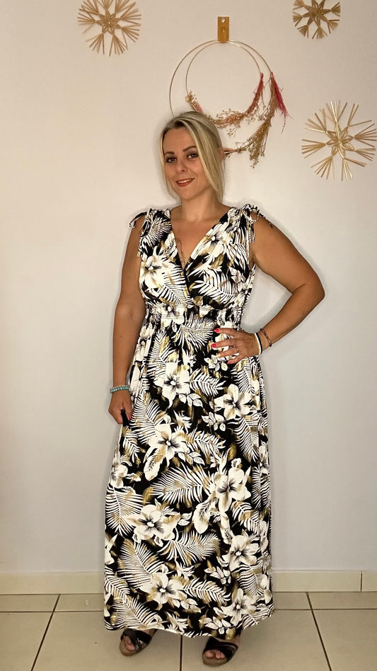 Robe magique ( fleurs tropicales)