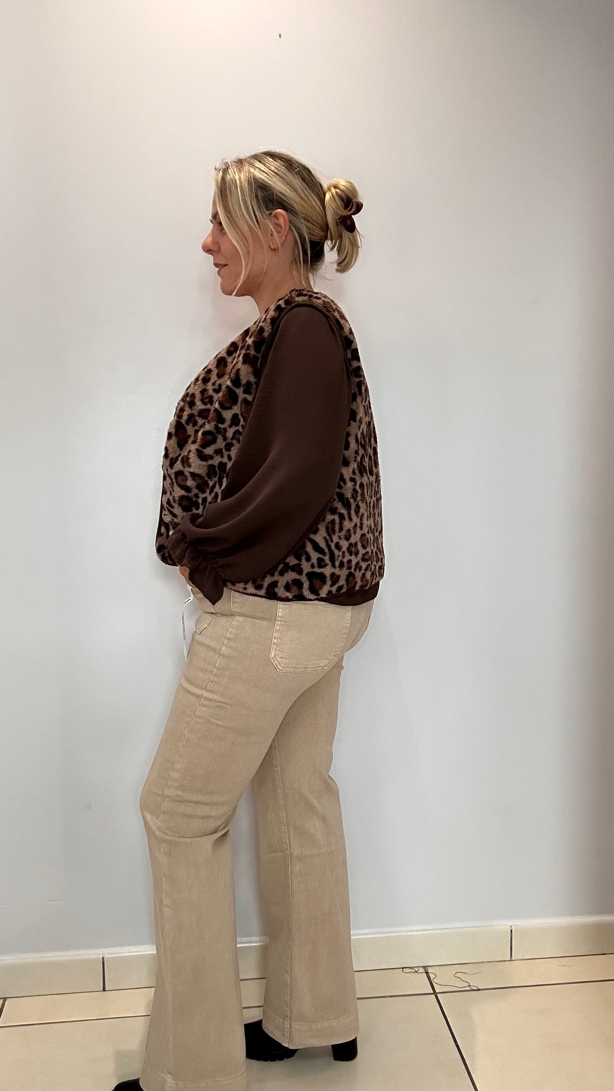 🐆 Gilet sans manches léopard
