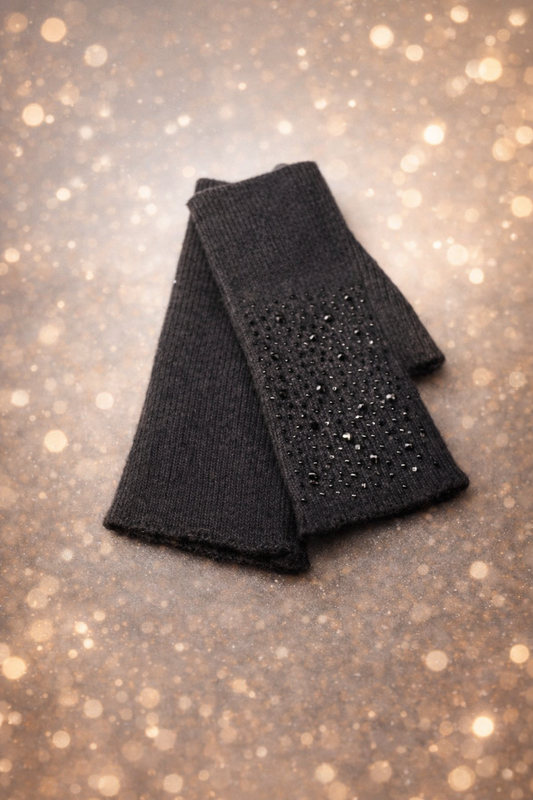 Mitaines avec strass