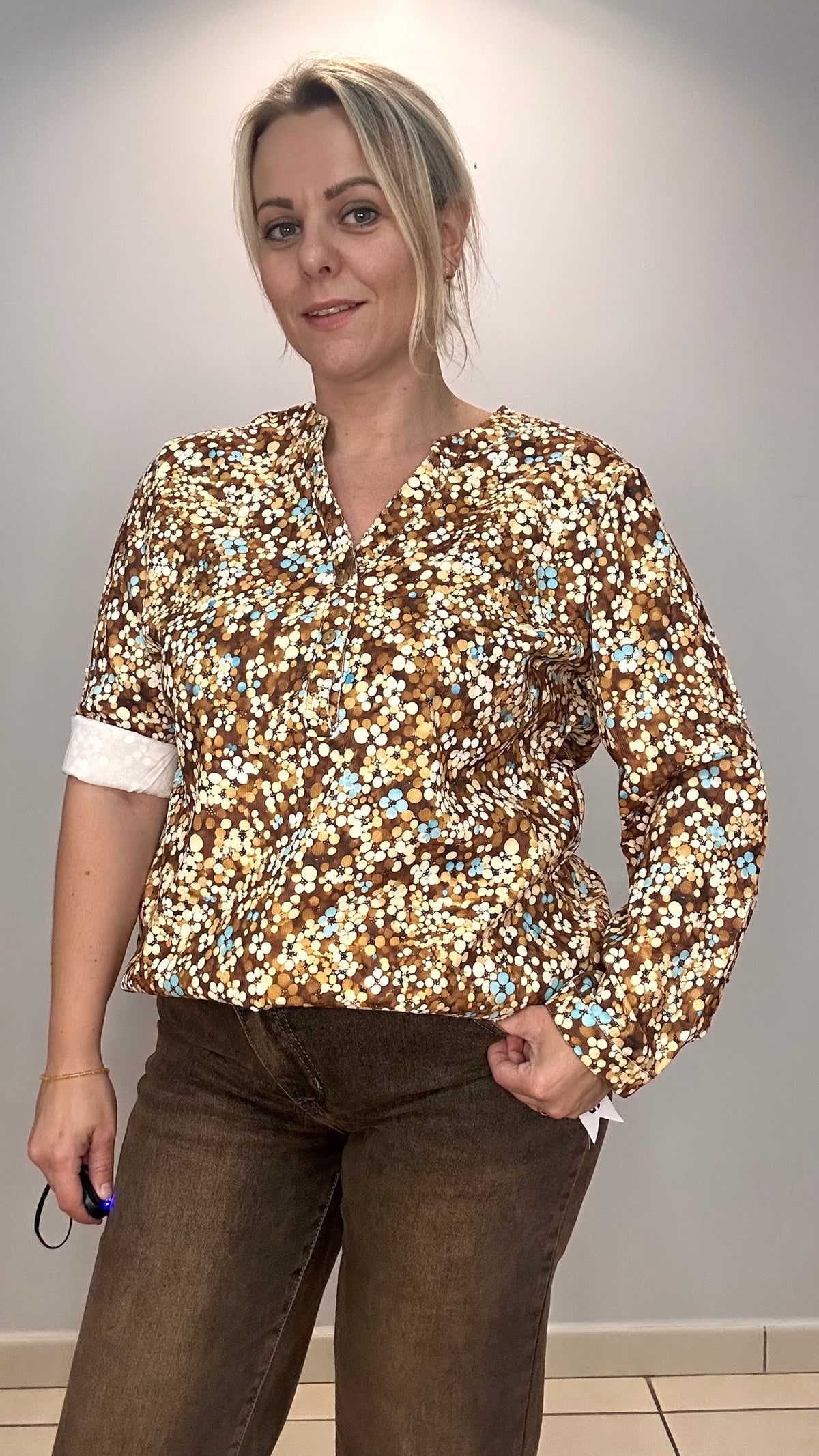 🤎 Blouse effet daim