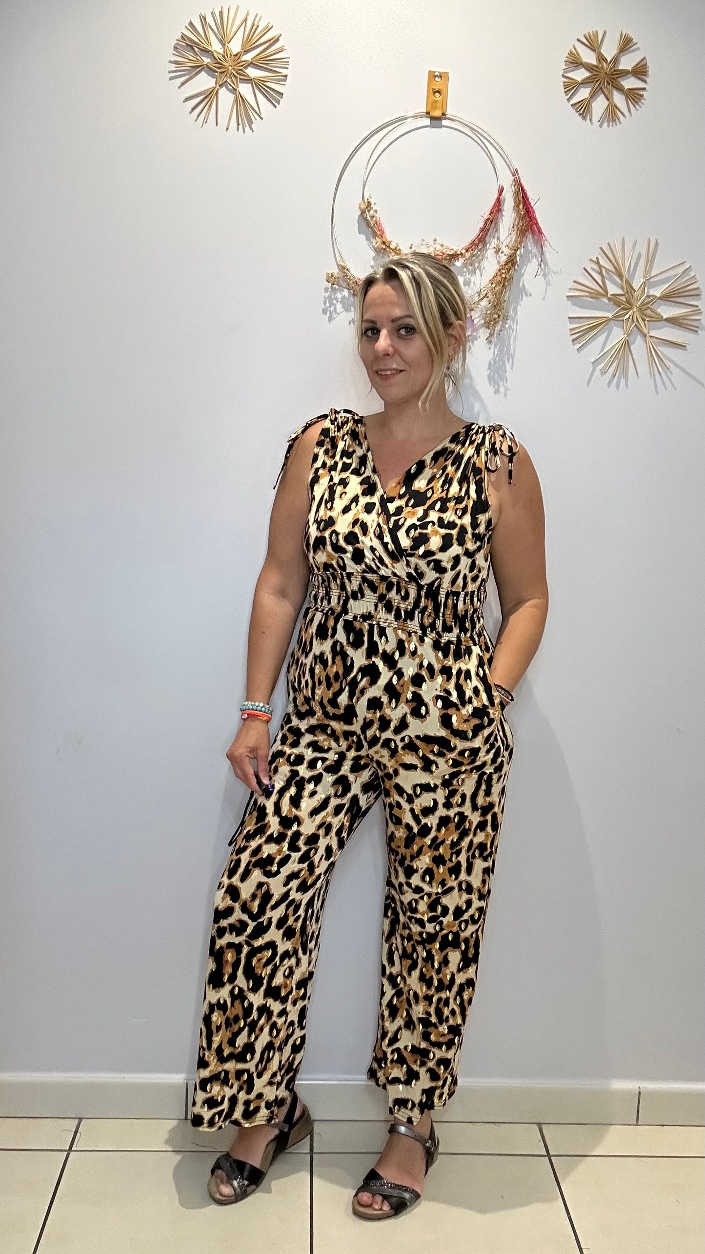 Combi pantalon léopard