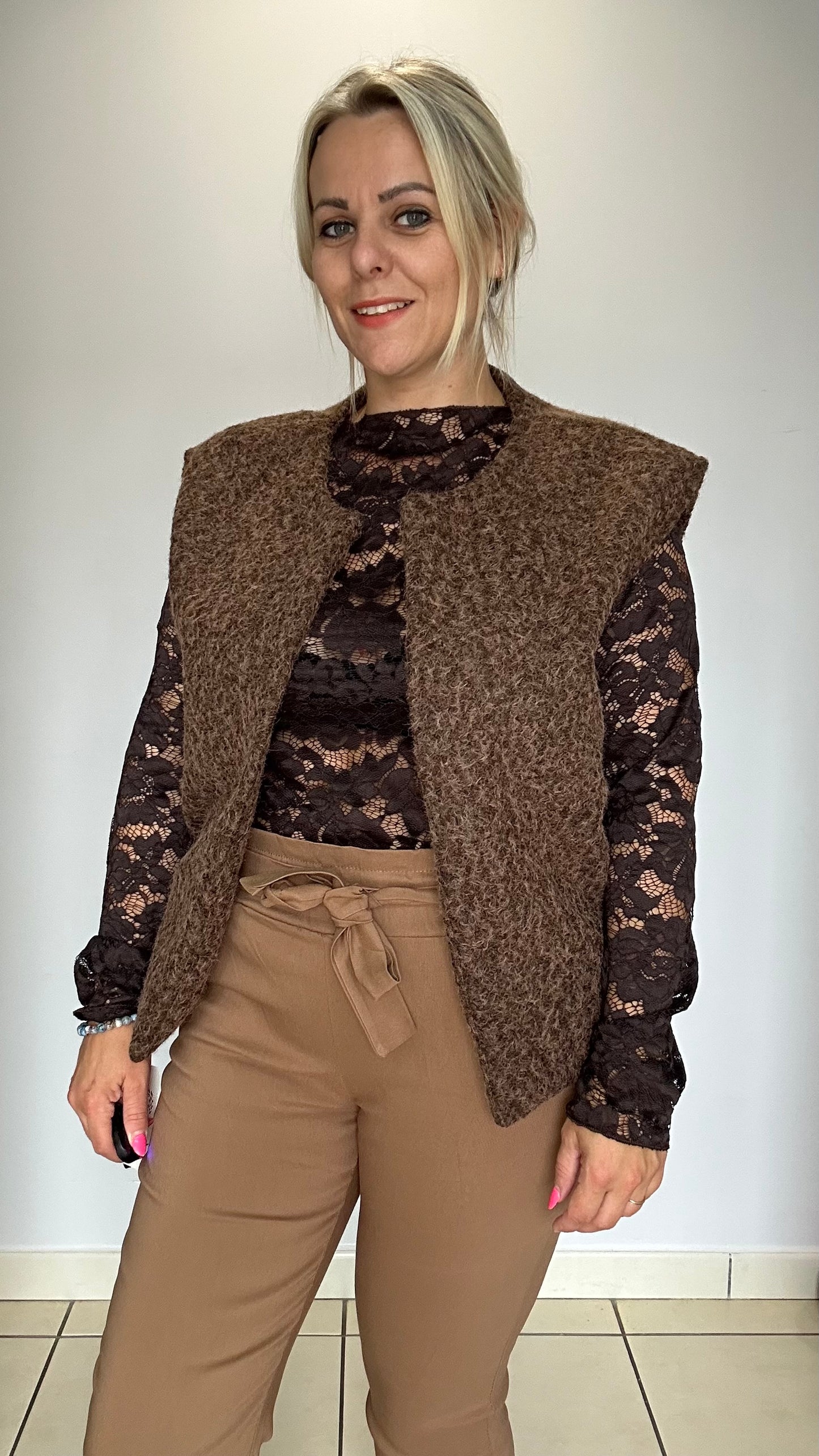 gilet sans manches à poches