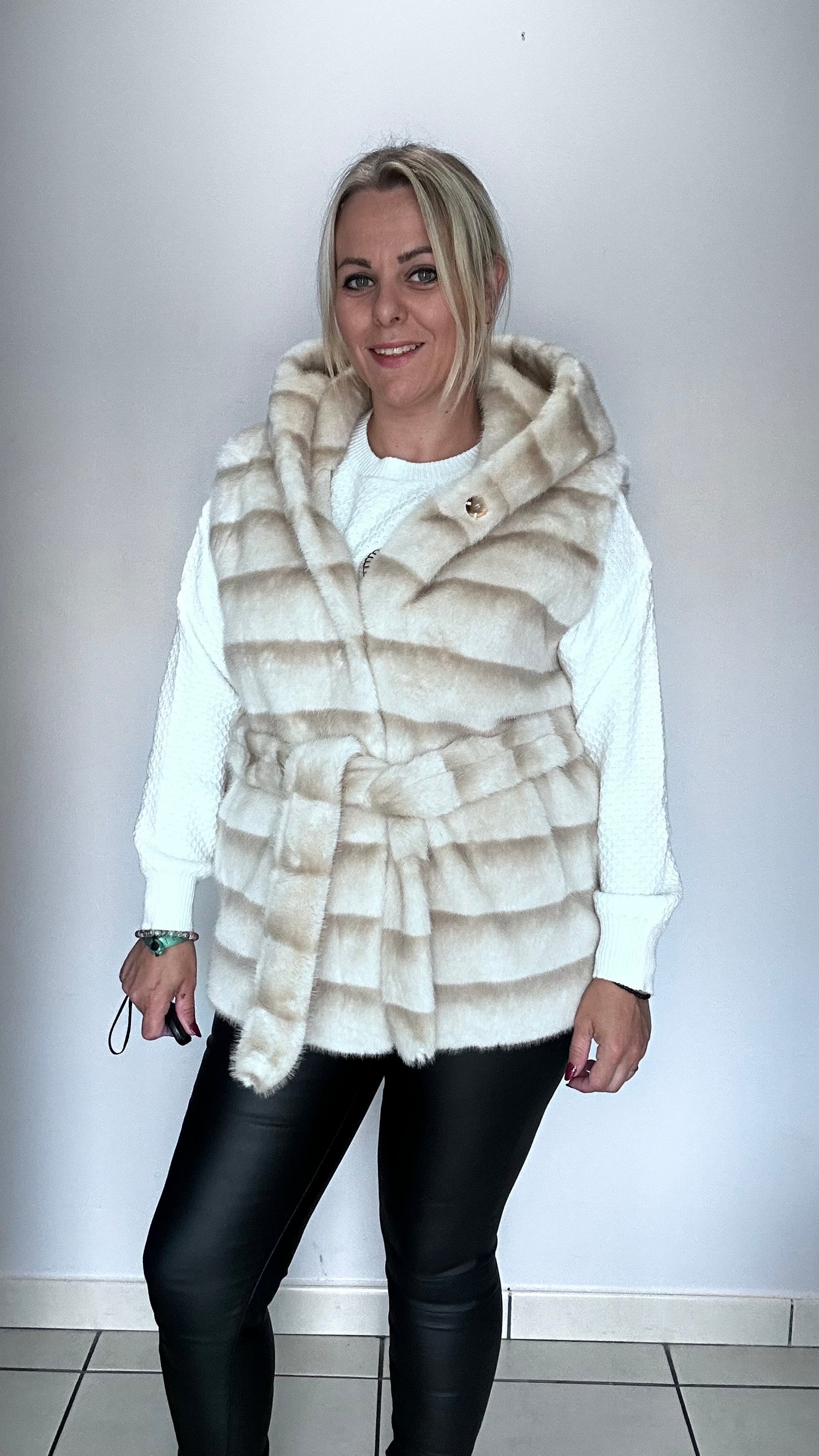 🐆 manteau en fausse fourrure
