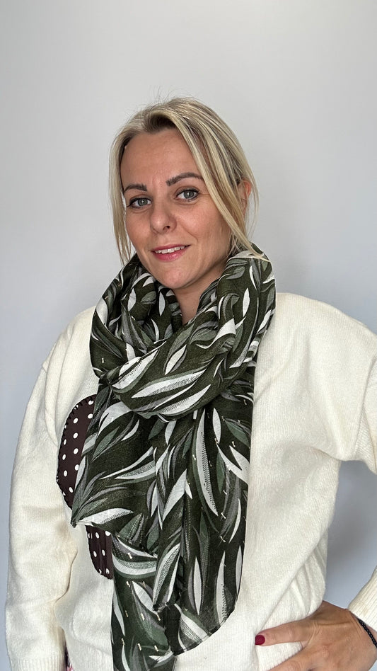Foulard avec dorure