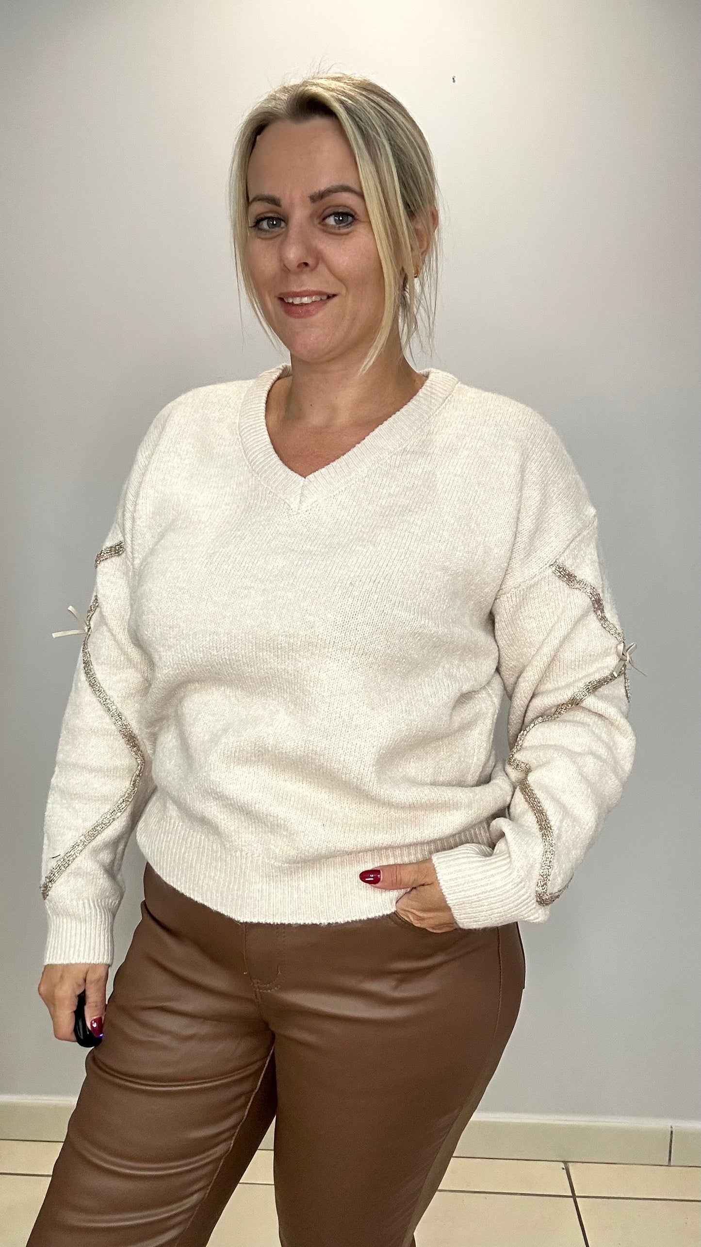 🤎 PULL manche à noeuds 🤎