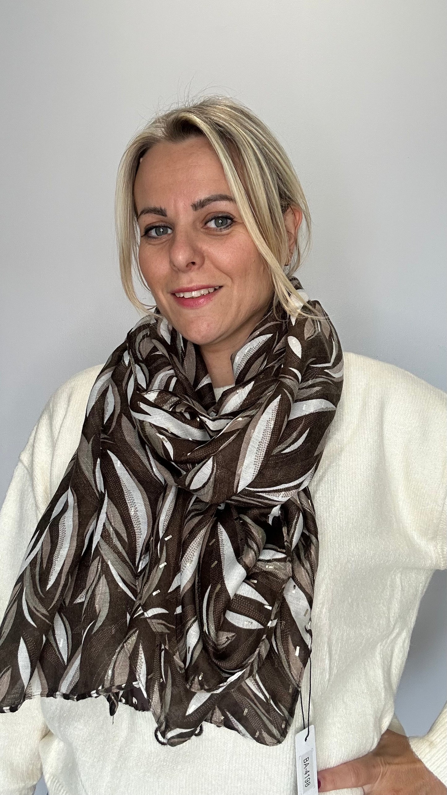 Foulard avec dorure