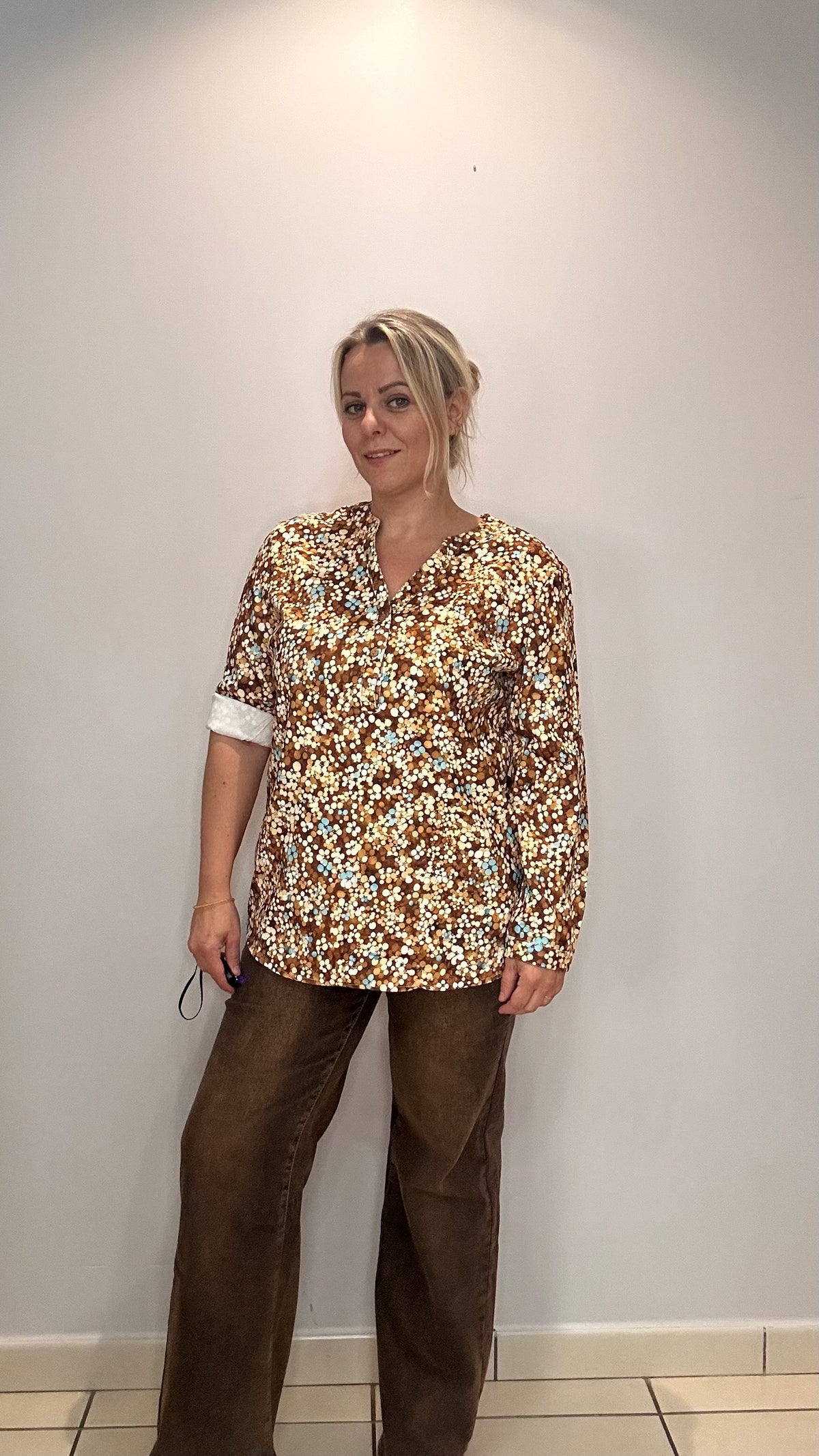 🤎 Blouse effet daim