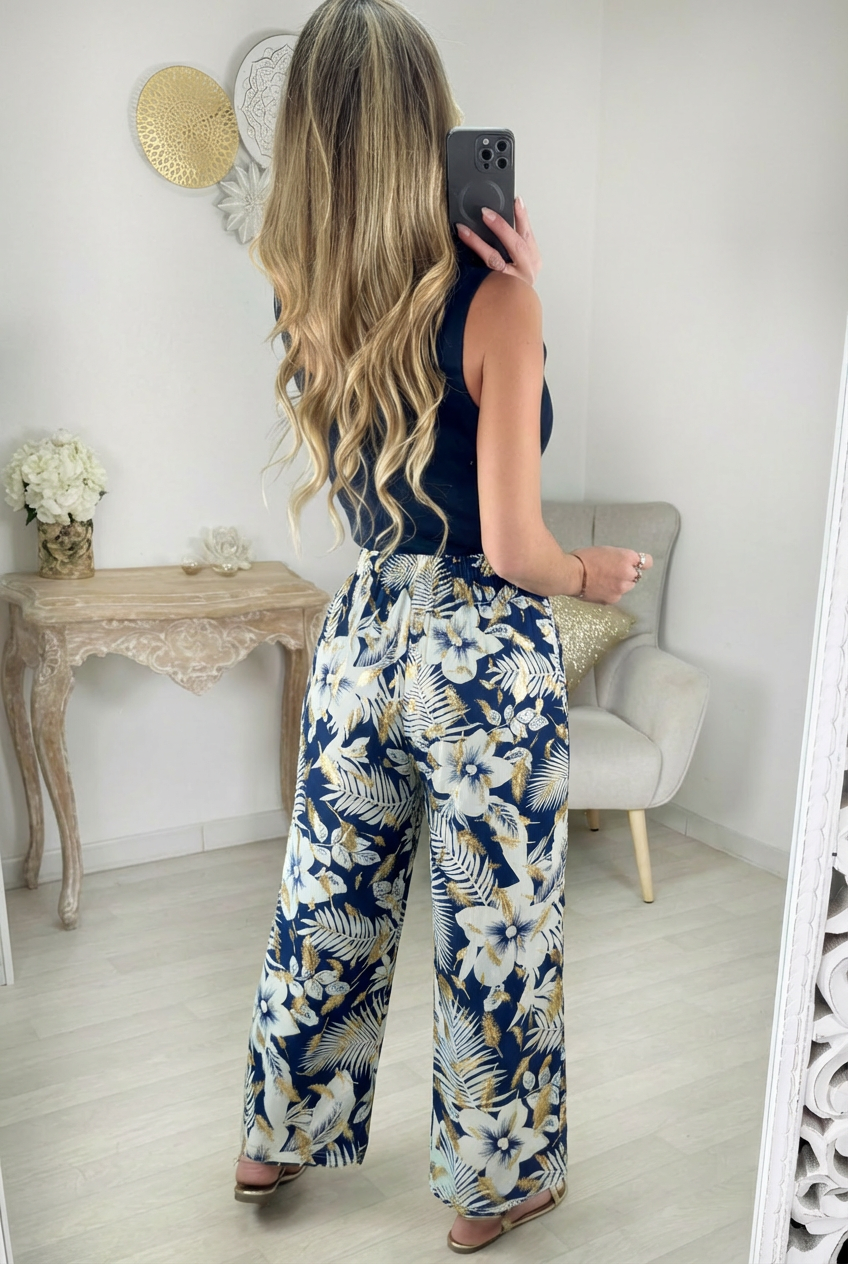🌺 Le pantalon magique Fleur Tropicale 🌺