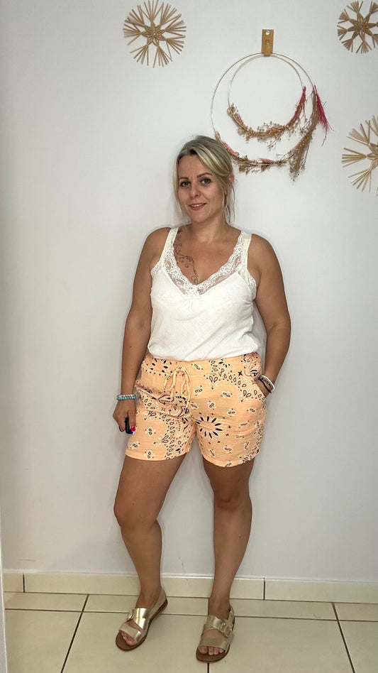 Short en gaze de coton