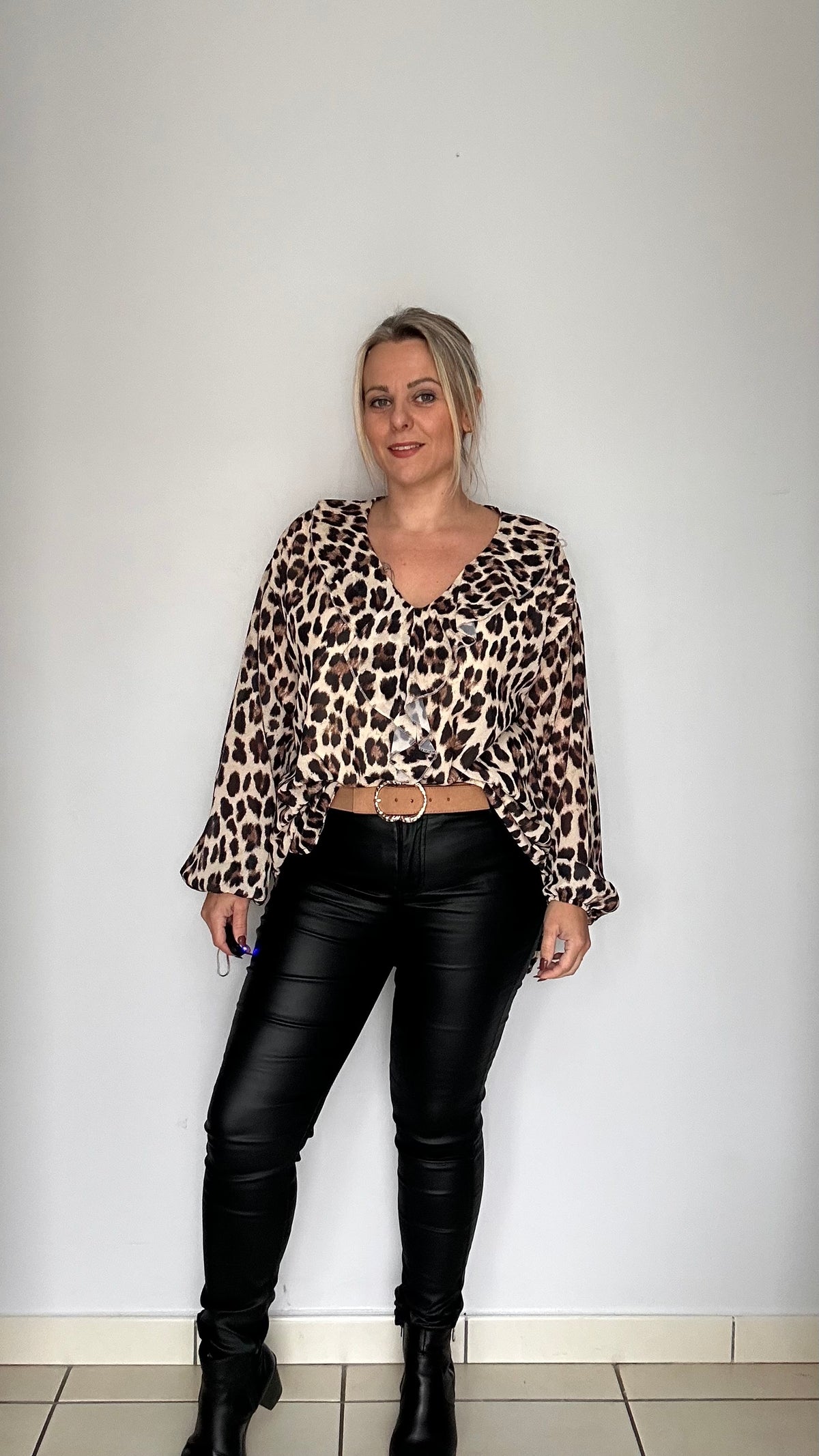 Blouse fluide imprimée léopard 🐆