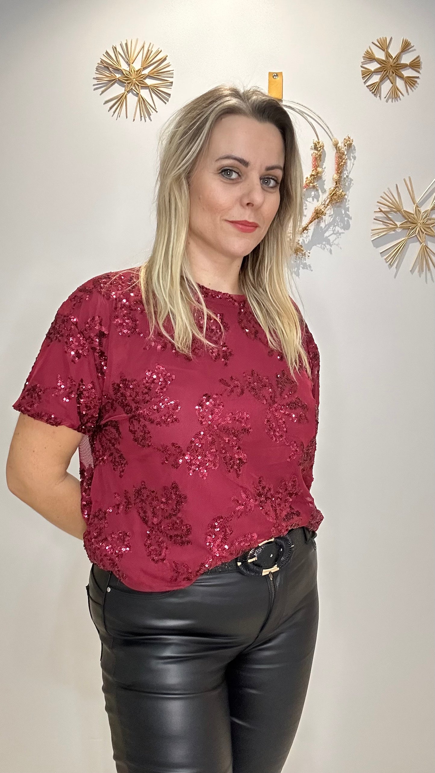 Haut à sequins ultra chic