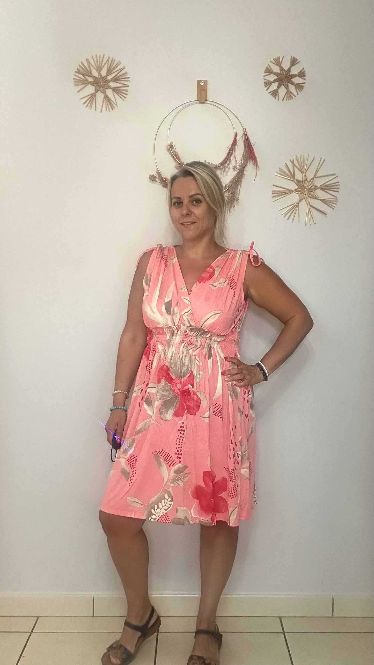 Robe magique fleurie courte 1931-A7