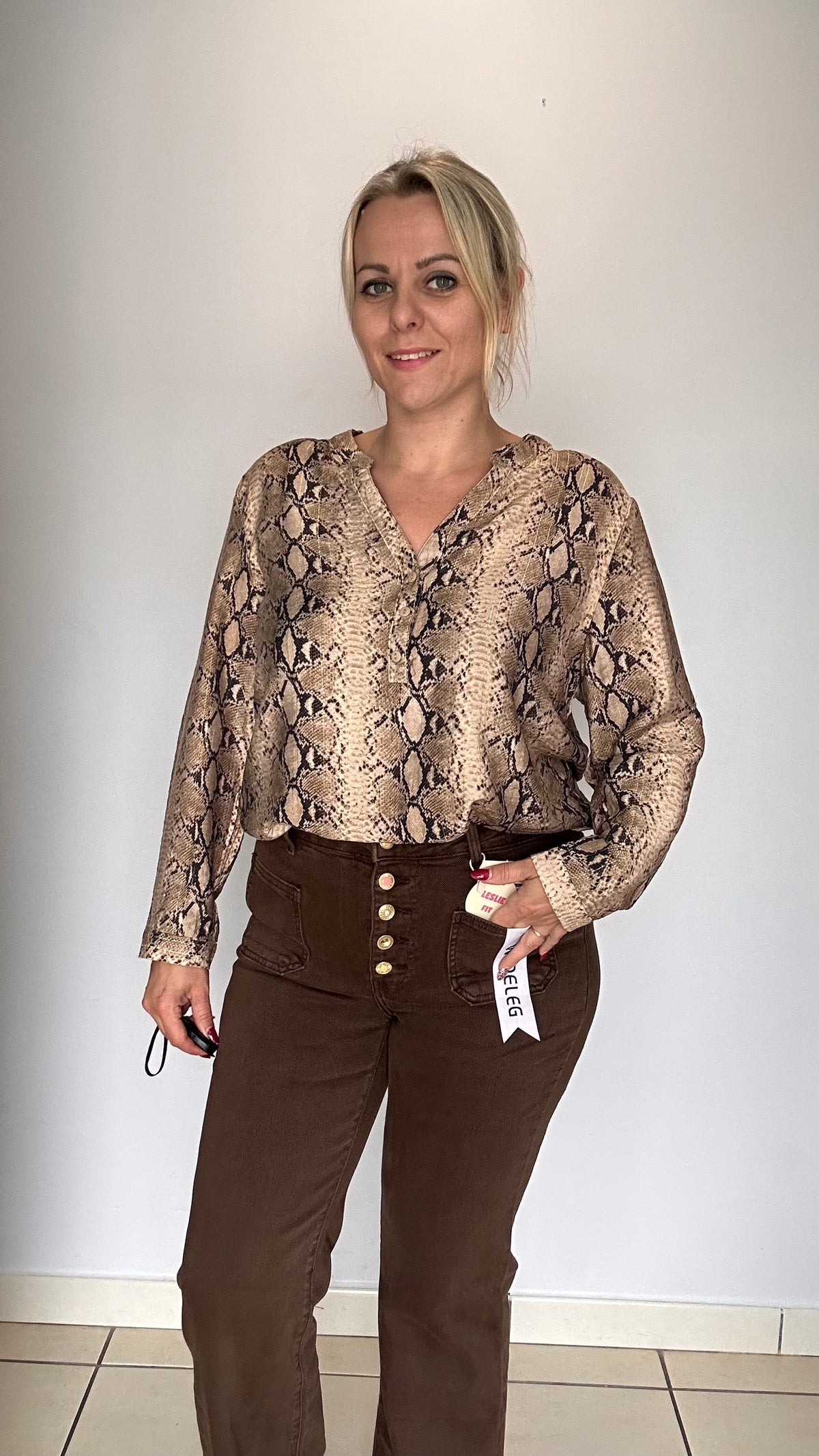 Blouse effet serpent 🐍