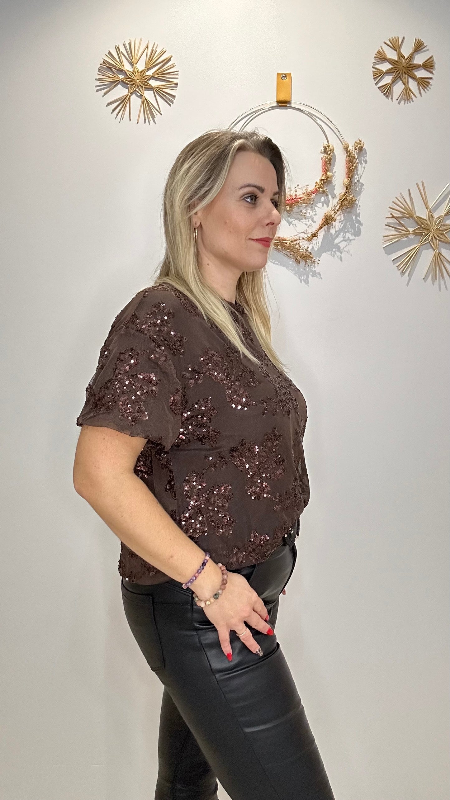 Haut à sequins ultra chic