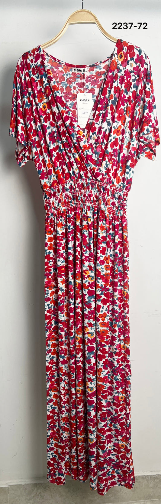 Robe fleurie manche ( 2237-72)