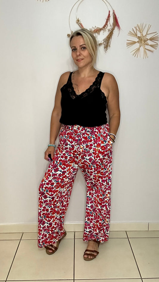 Pantalon magique fleurie