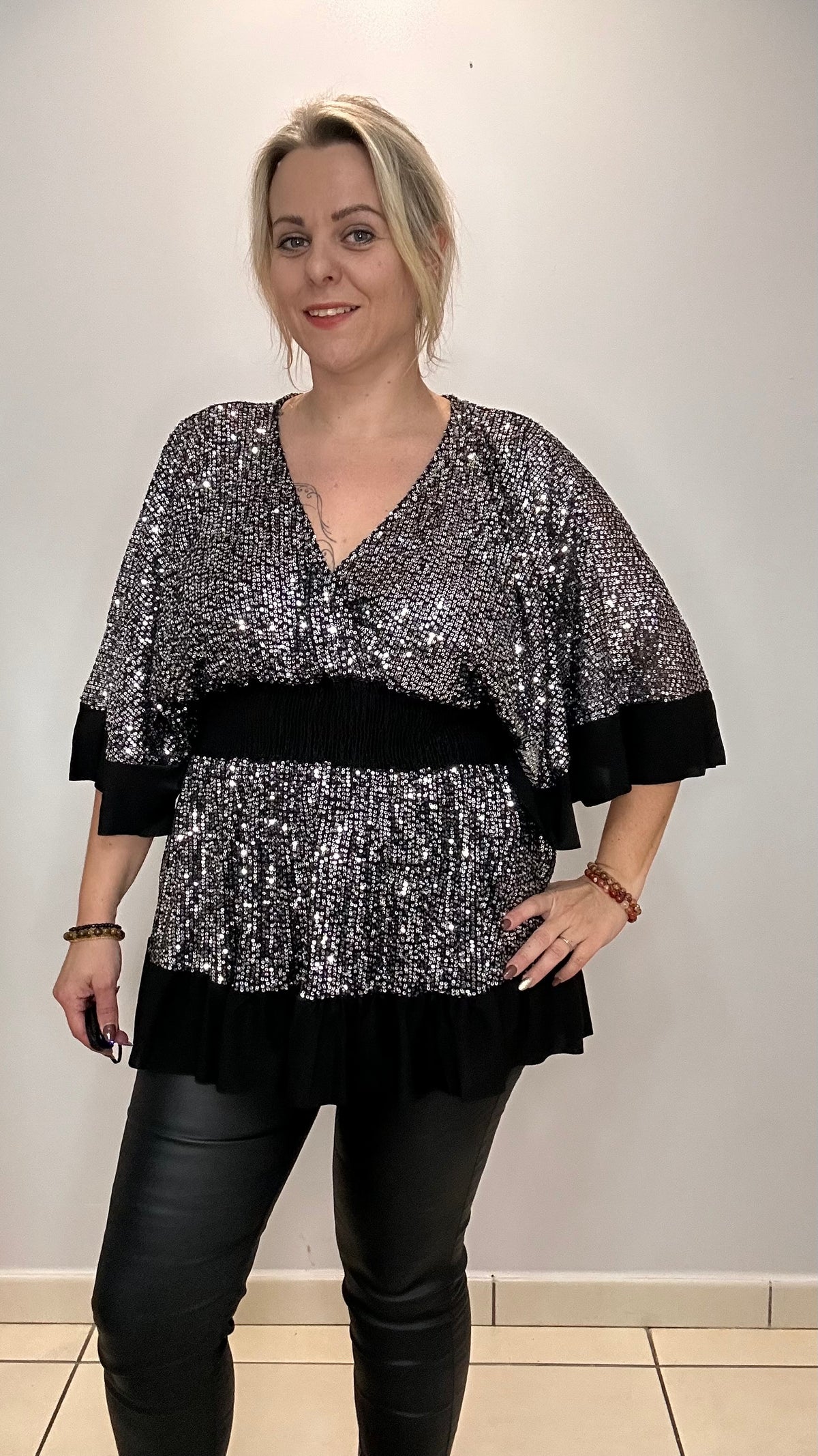 Top magique à sequins volanté ✨