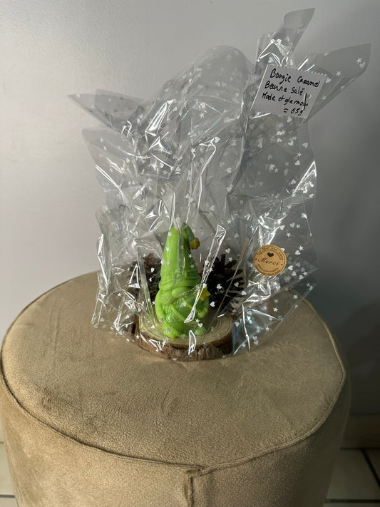 Bougie gnome parfum caramel beurre salé