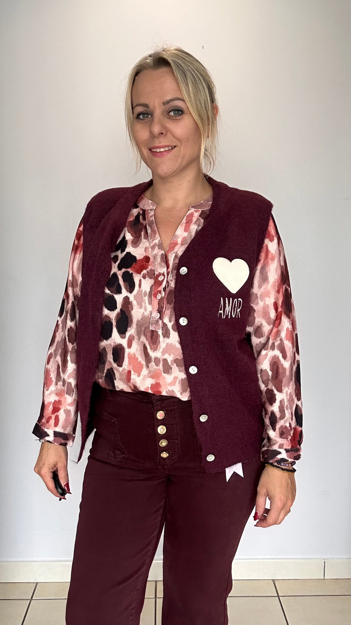 Blouse bordeaux