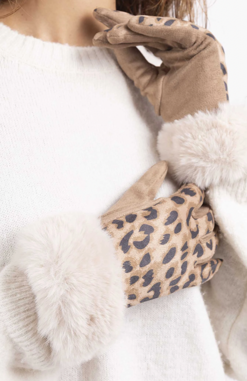 Gant imprimé leopard