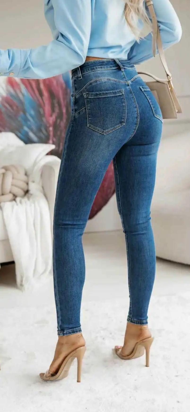 Jean skinny taille haute