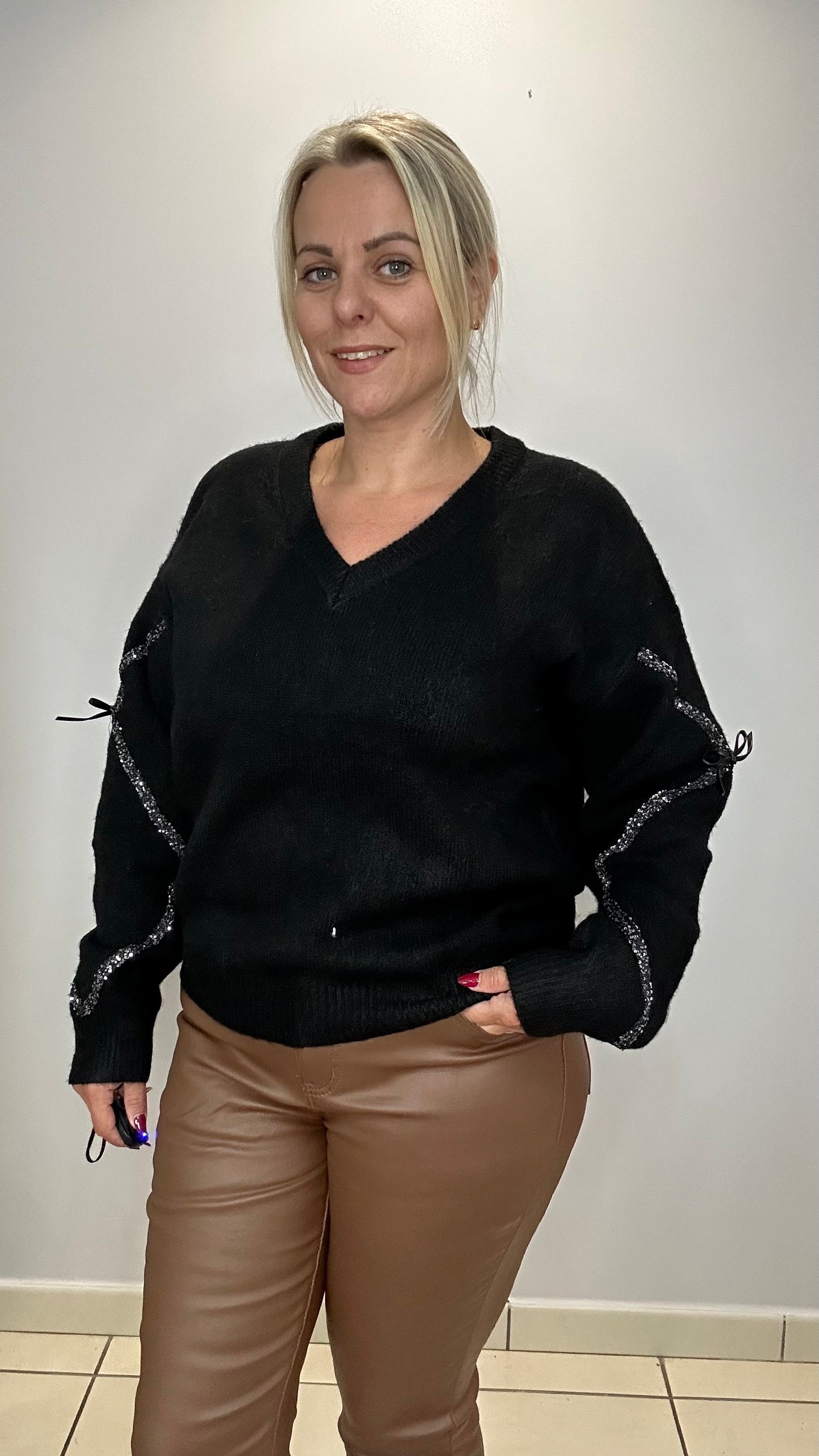🤎 PULL manche à noeuds 🤎