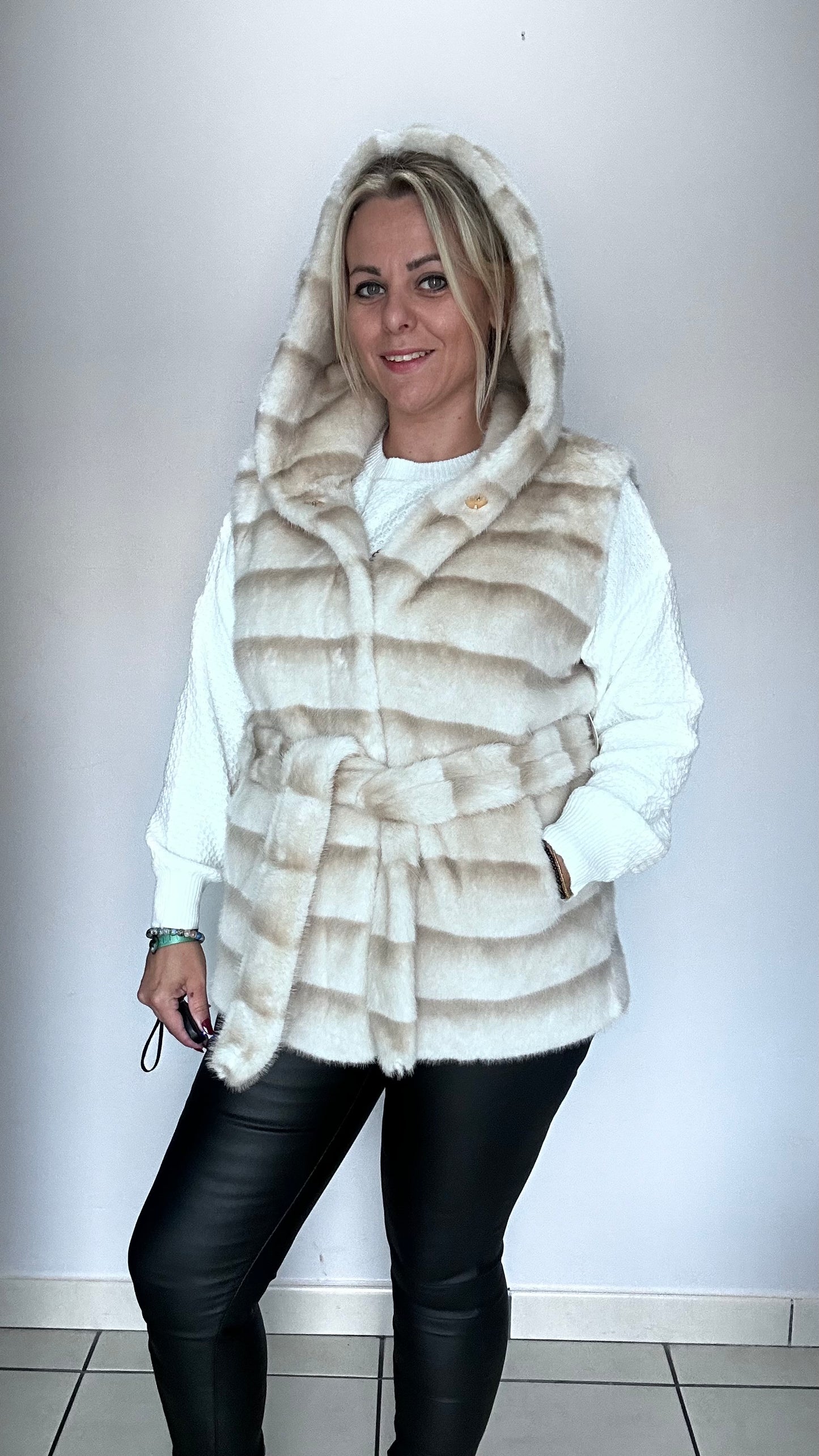 🐆 manteau en fausse fourrure
