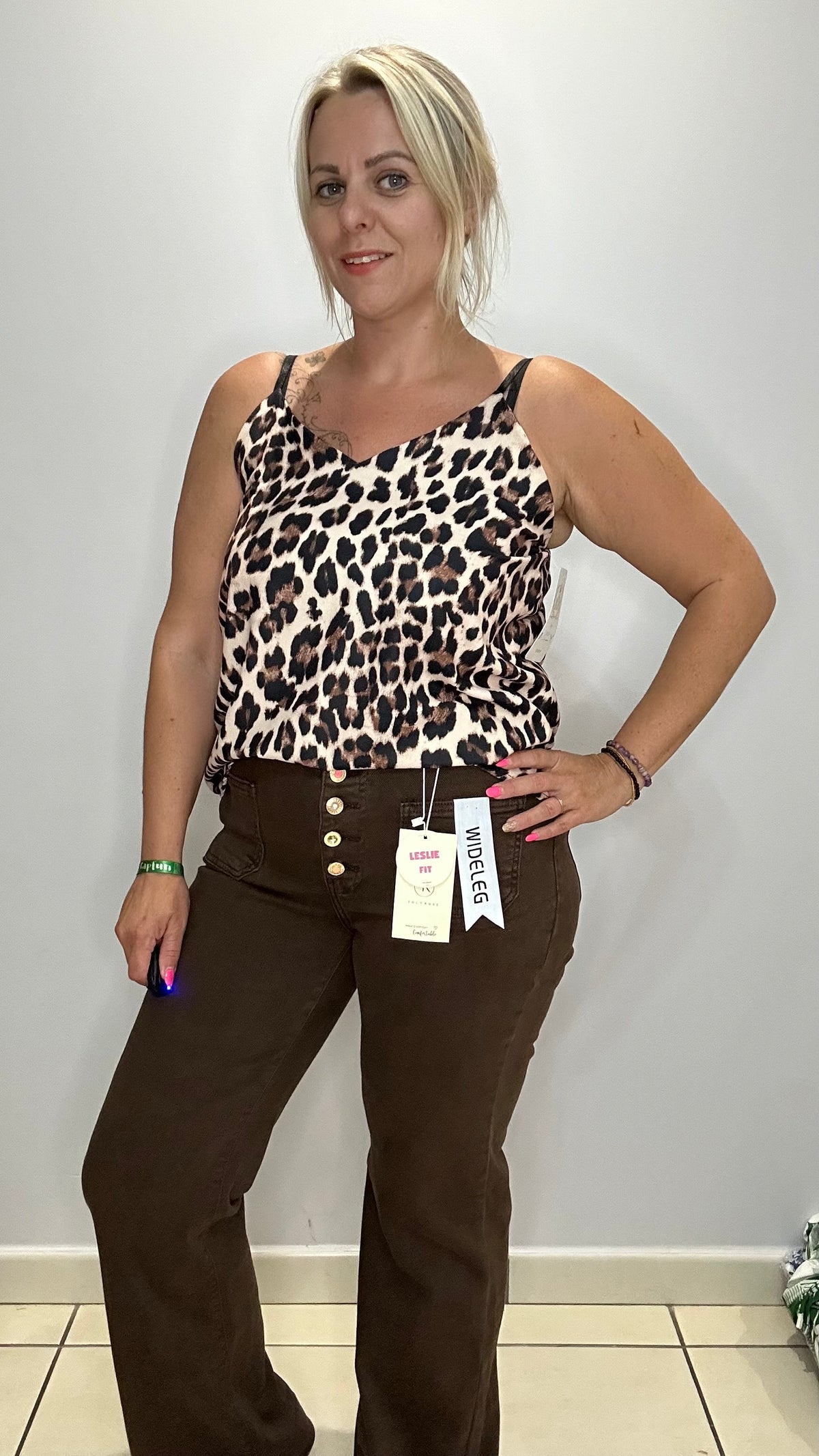 Top léopard petite taille