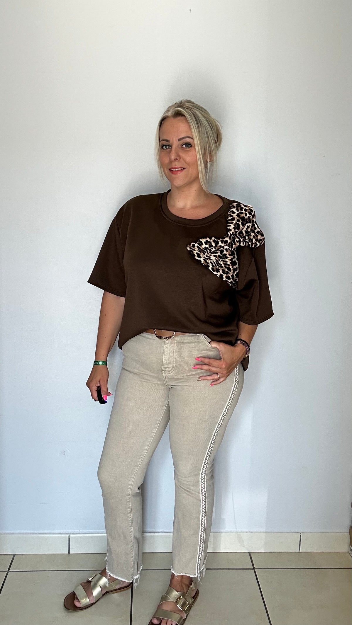 T-shirt élégant col rond