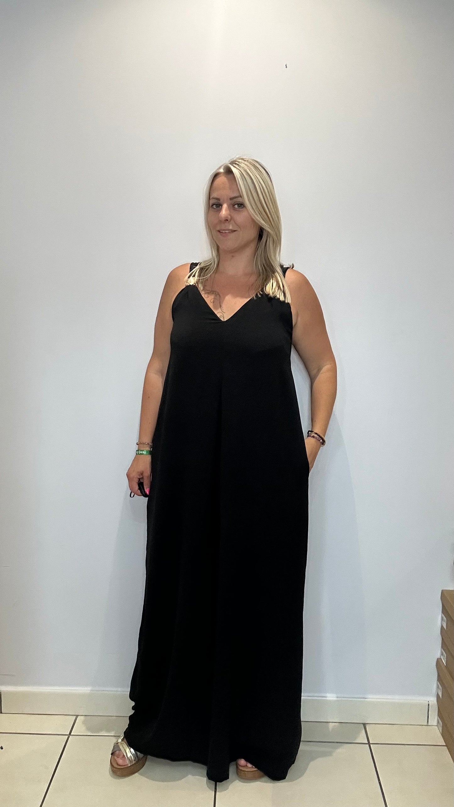 Combi Pantalon bretelle Uni