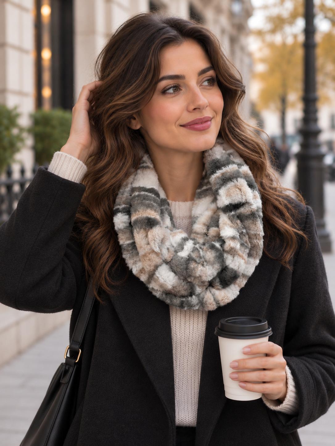 ✨ Snood tout doux effet fausse fourrure