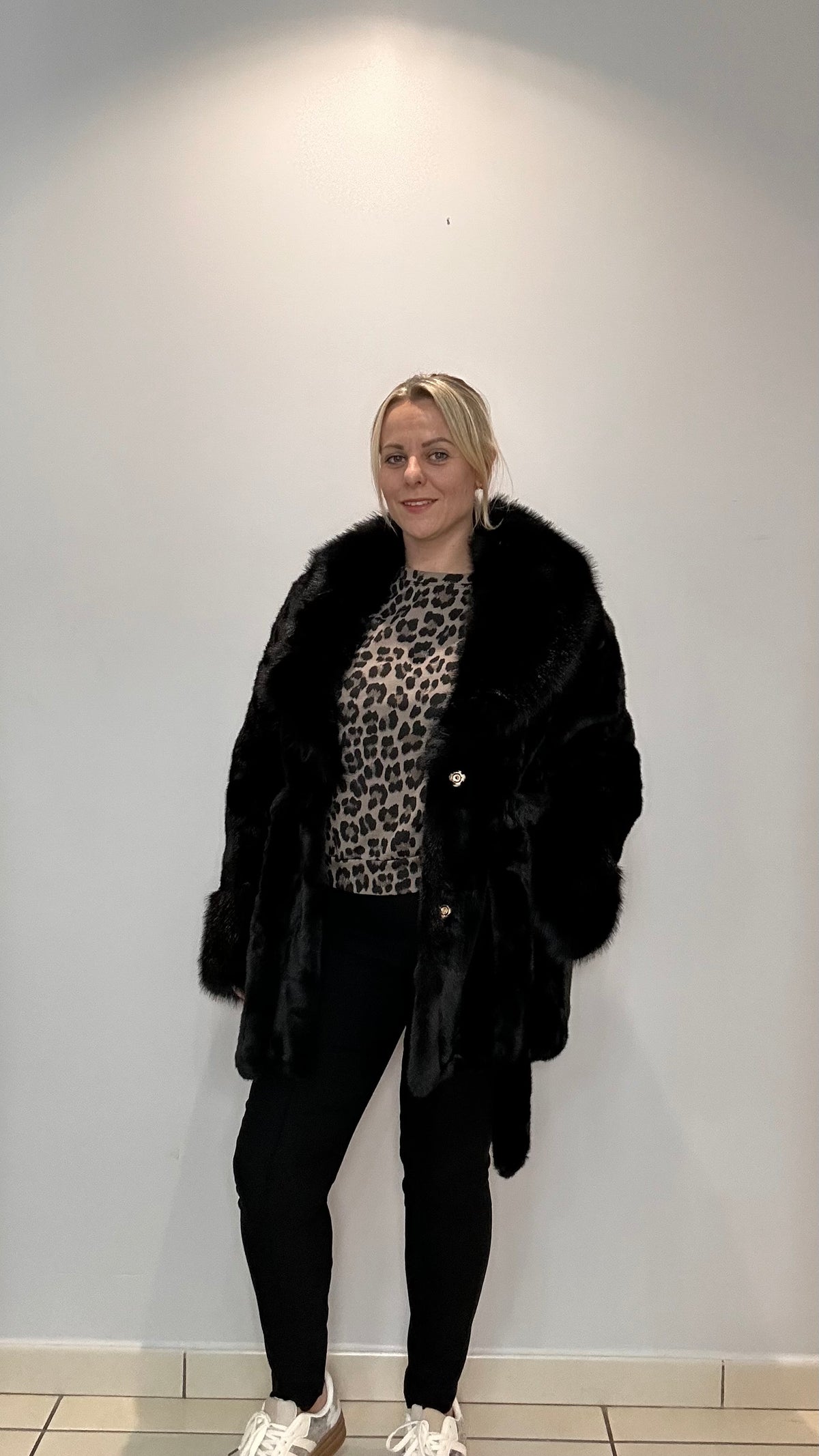 Manteau long en fausse fourrure ✨