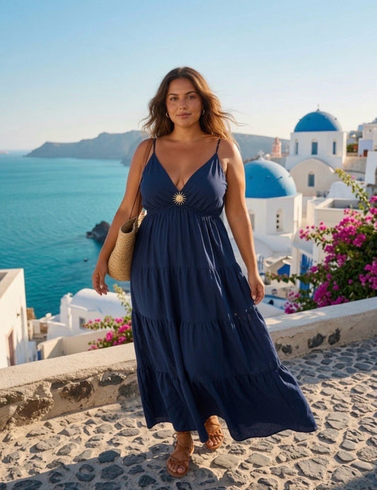 Robe longue soleil belle taille
