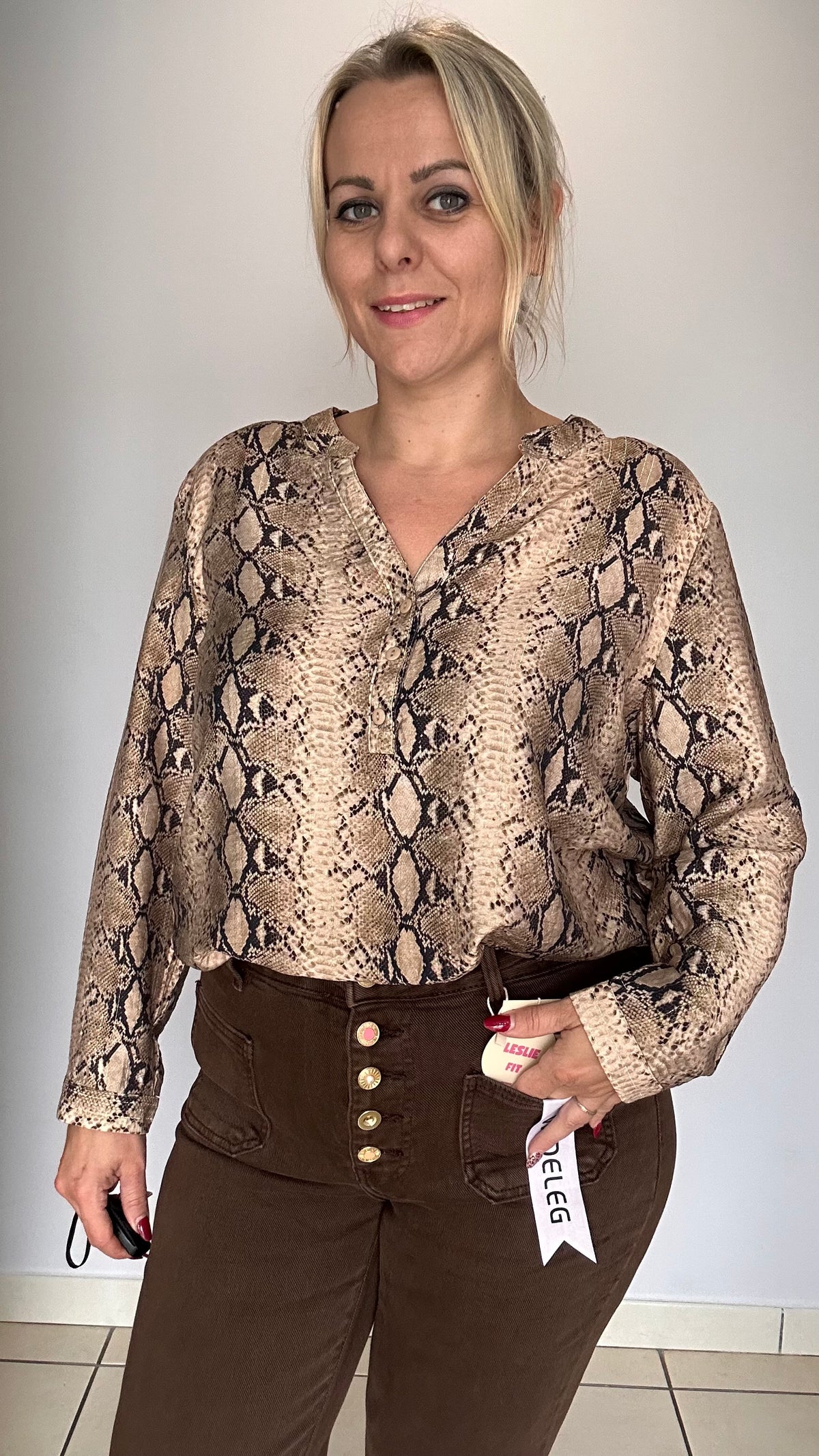 Blouse effet serpent 🐍