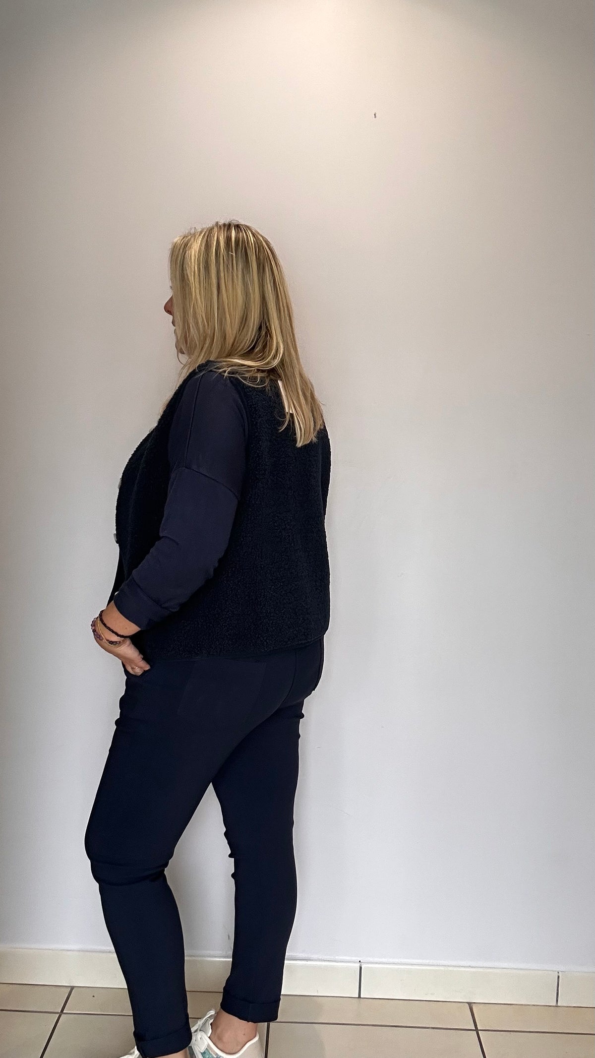 Pull fin imprimé « La vie est belle » 🩵