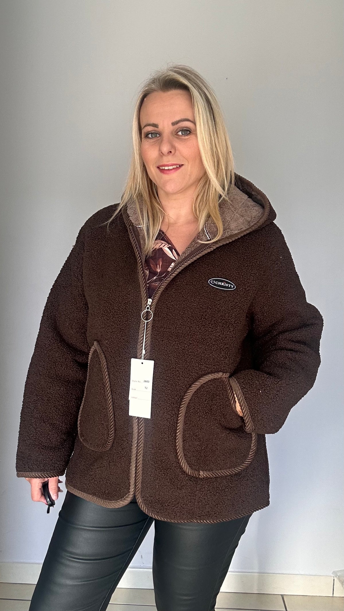 Manteau moumoute polaire à capuche ❤️
