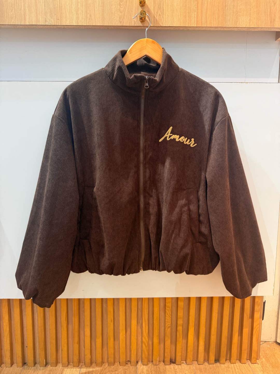 Veste en velours « Amour » 🤎