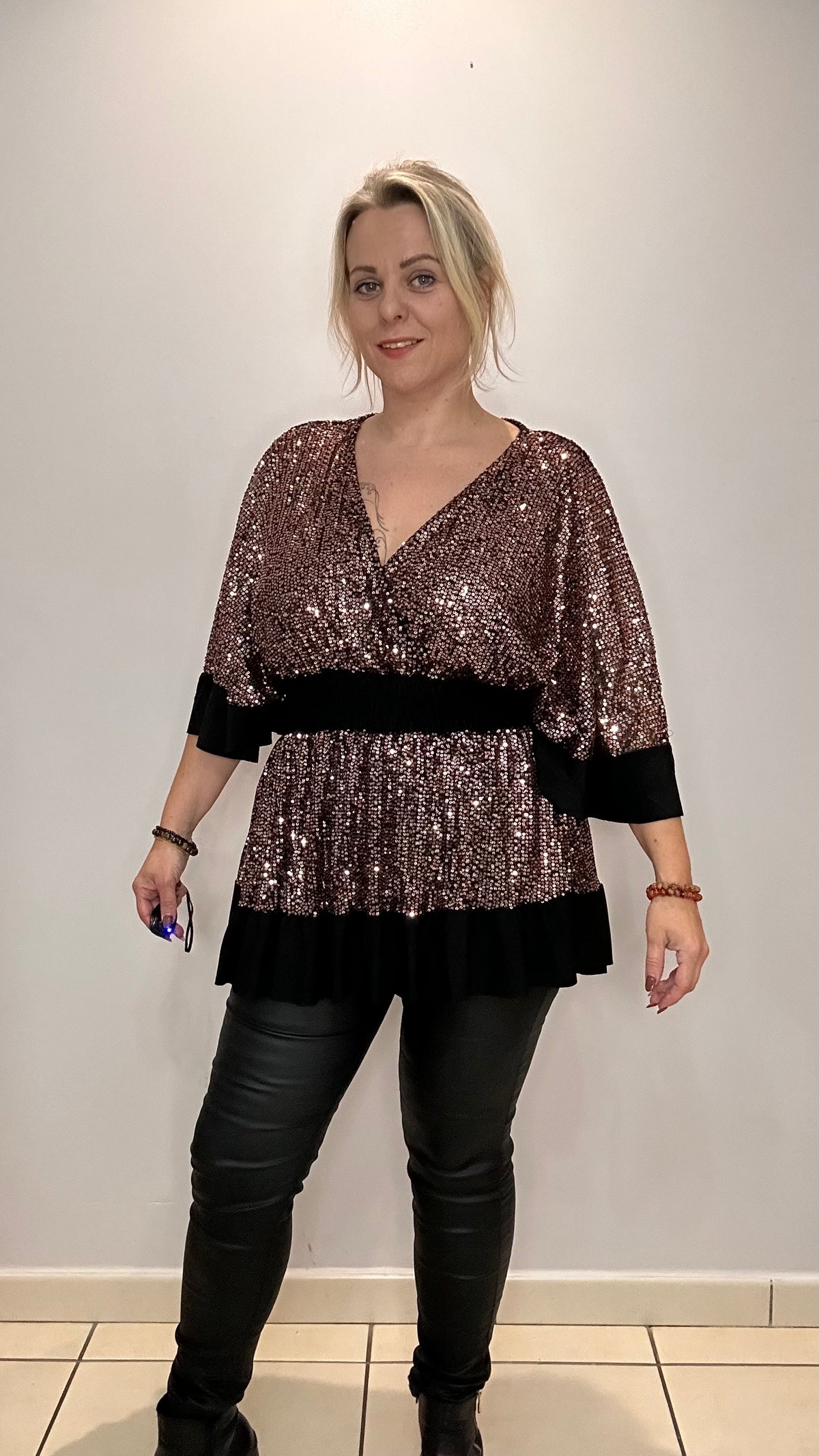 Top magique à sequins volanté ✨