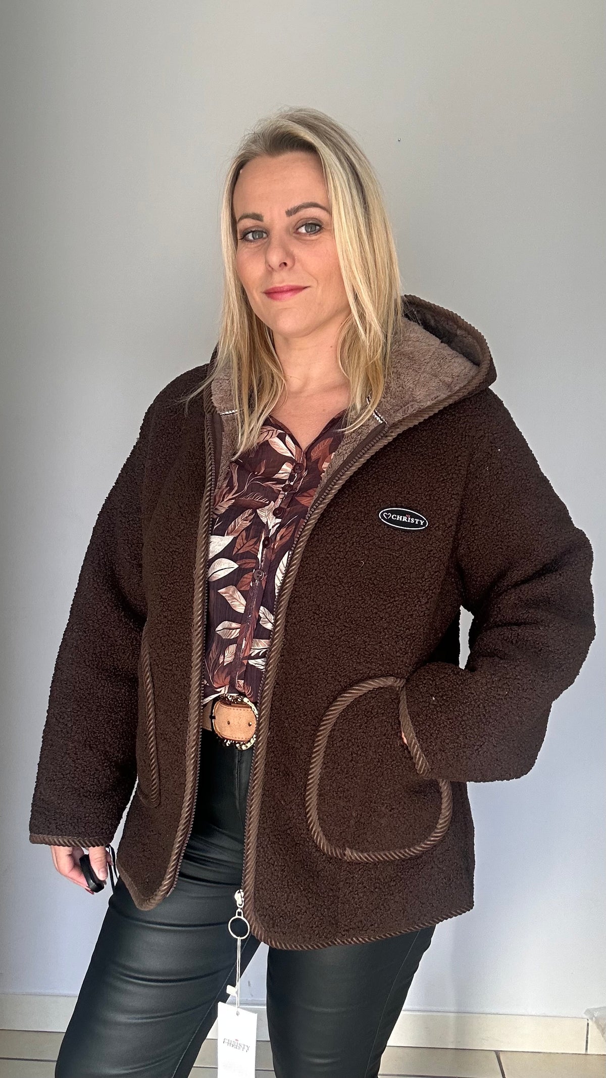 Manteau moumoute polaire à capuche ❤️