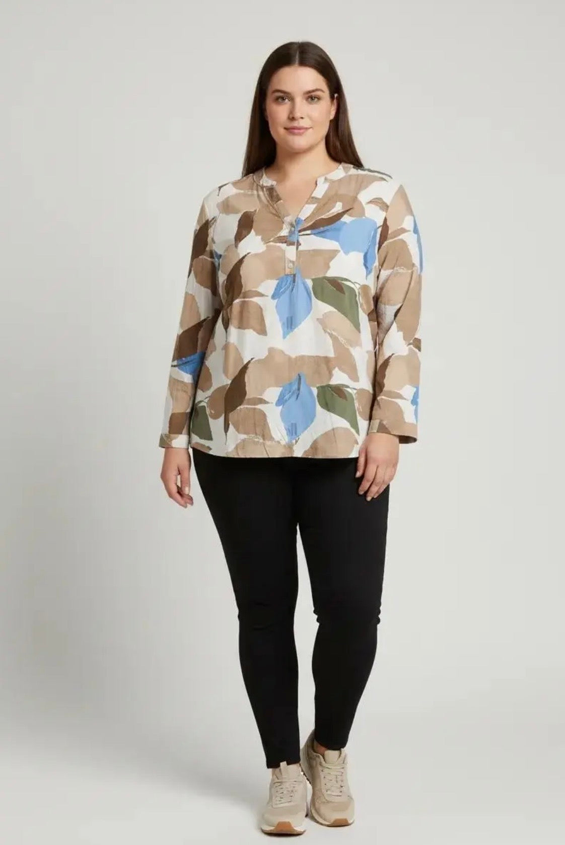 Blouse Imprimé marron