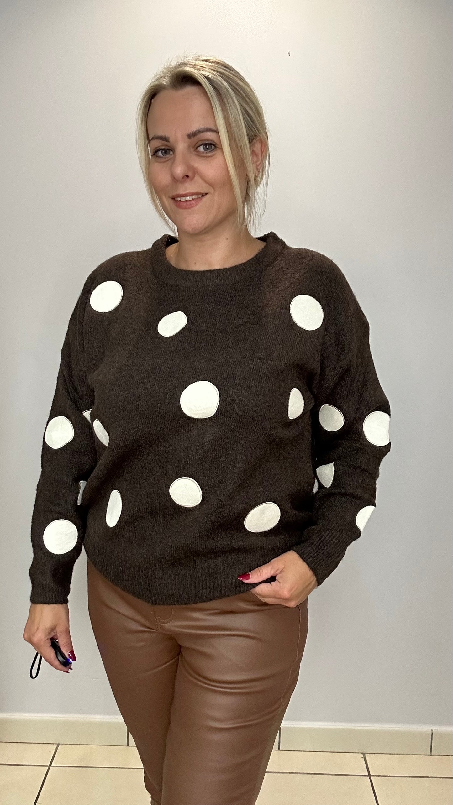 Pull à pois