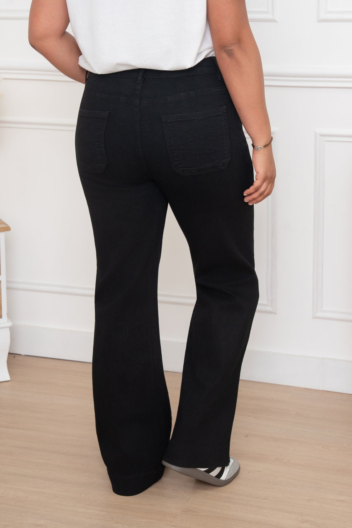 👖 Jean taille haute noir
