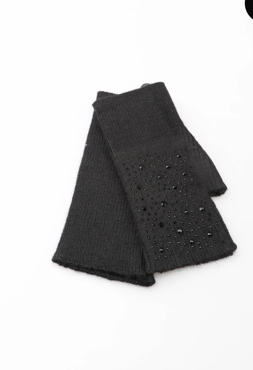 Mitaines avec strass