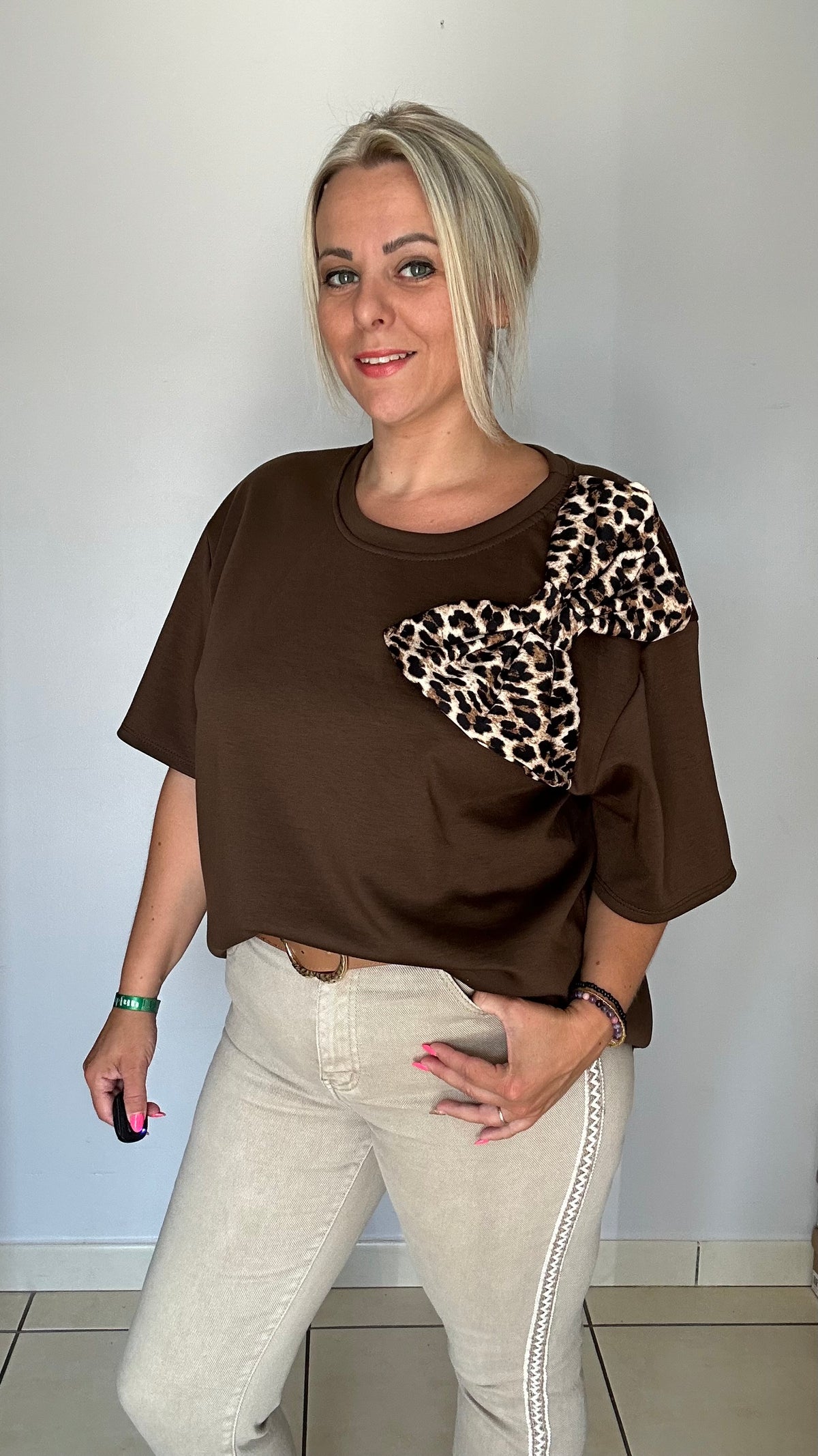 T-shirt élégant col rond