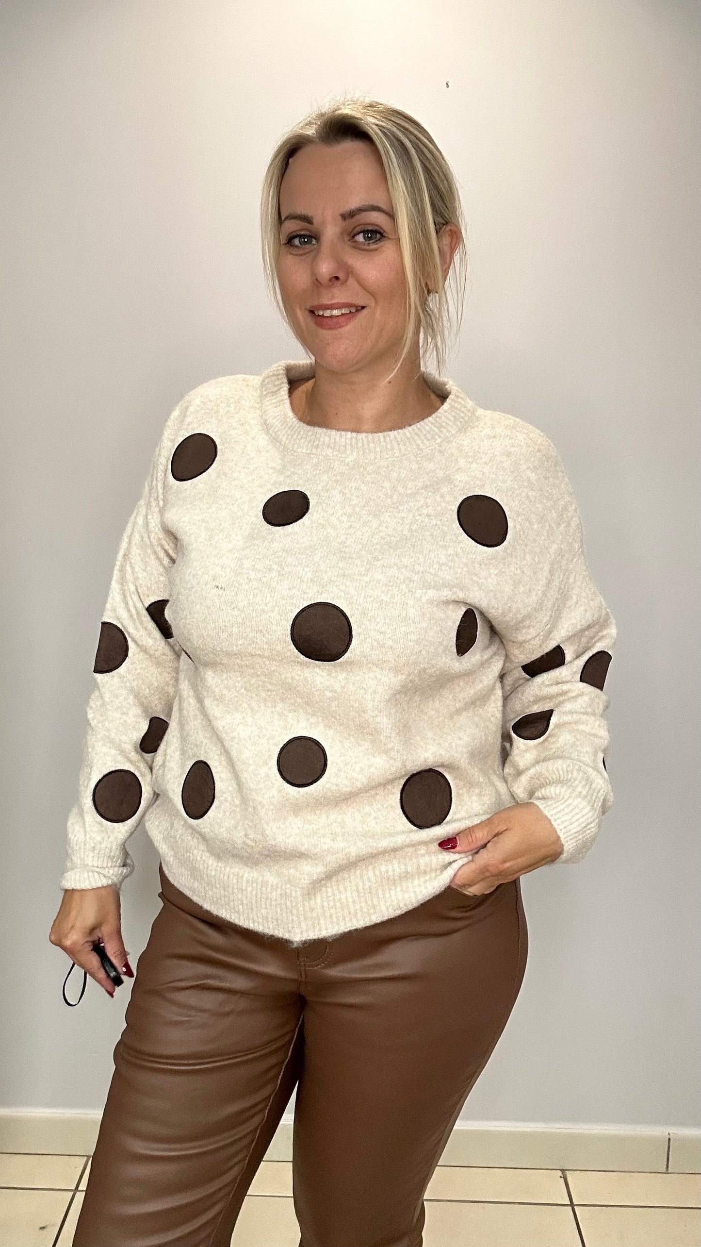 Pull à pois