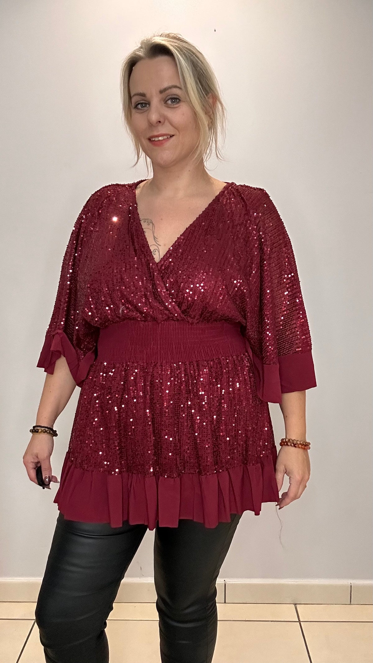 Top magique à sequins volanté ✨