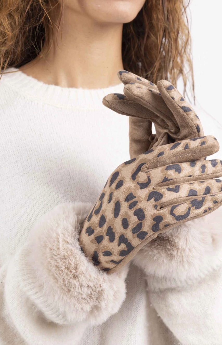 Gant imprimé leopard