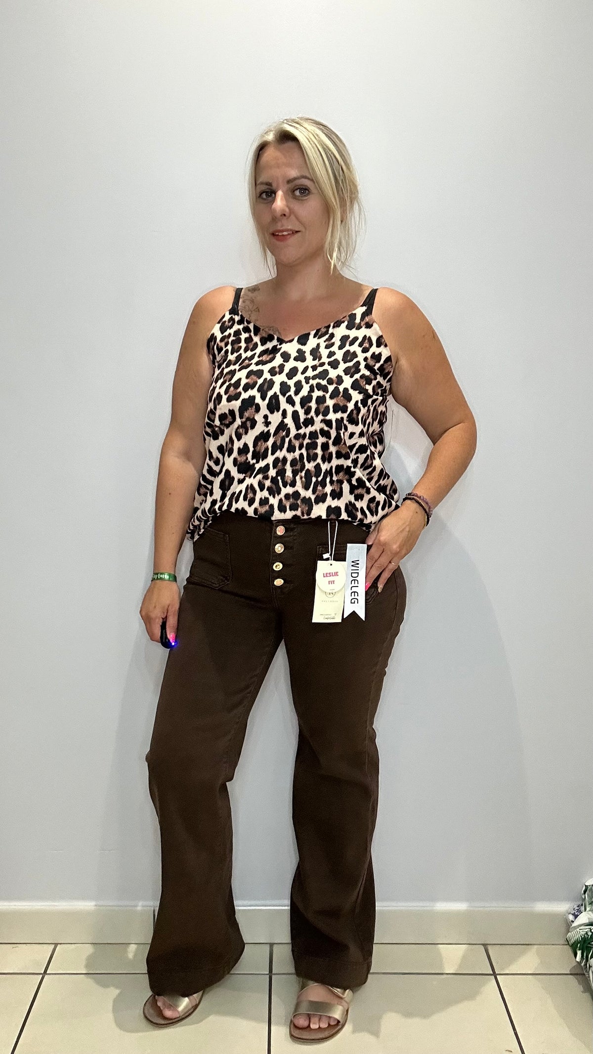 Top léopard petite taille