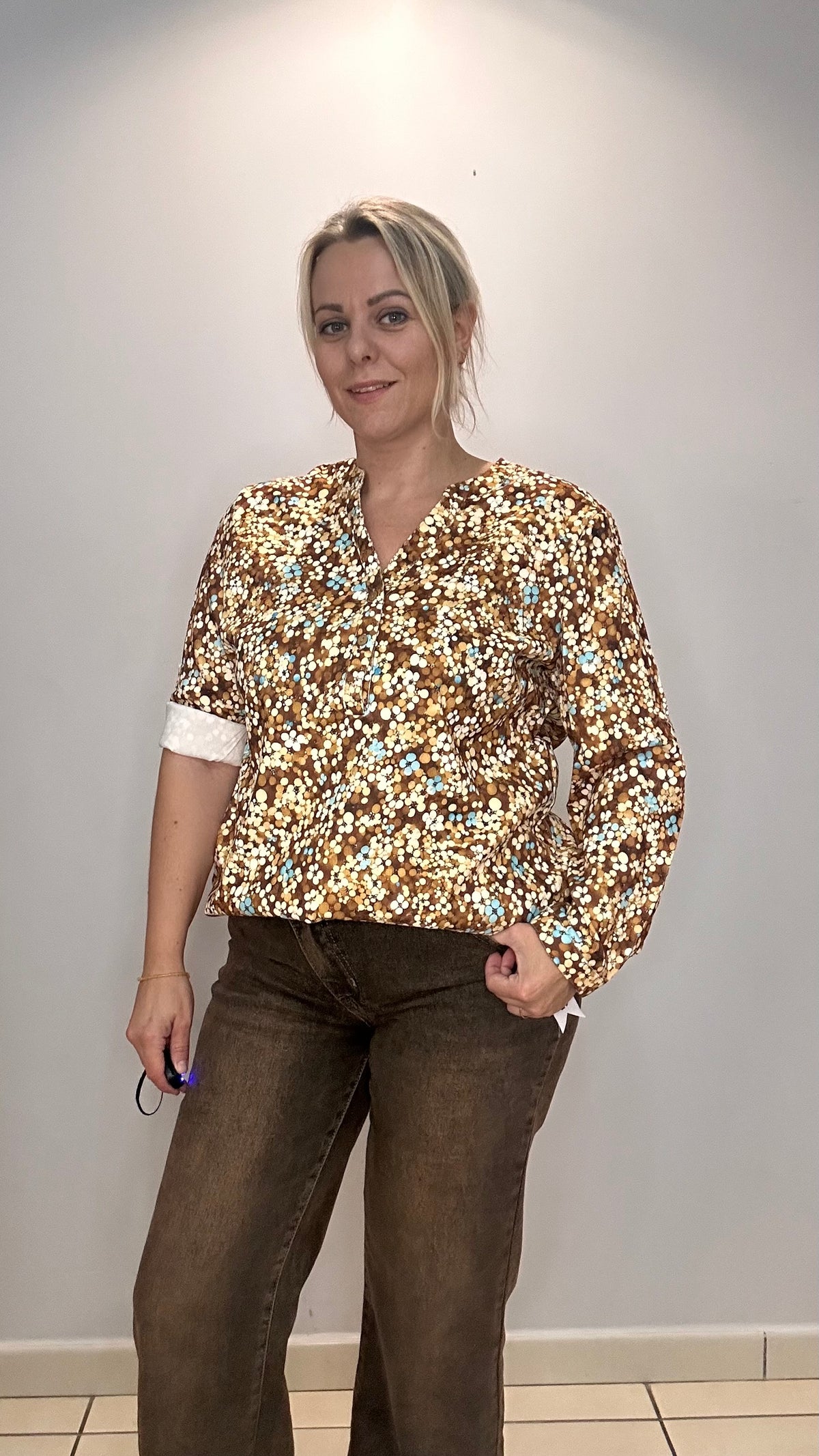🤎 Blouse effet daim